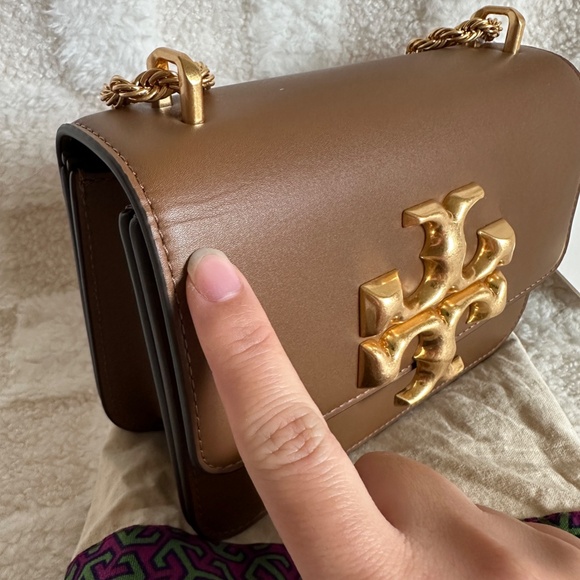 NWT!RARE! Tory Burch Small Eleanor Bag in Moose/Brown Women's Shoulder Bag 73589 - Picture 3 of 14